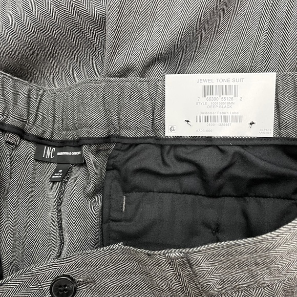 Men’s Herringbone Pleated Suit Pants XL INC International Concepts - Picture 12 of 13